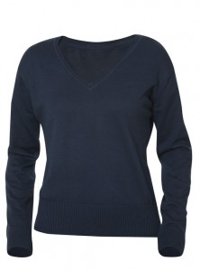 Aston dames V-neck sweater marine s
