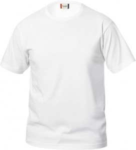 Basic-T bodyfit T-shirt 145 gr/m2 wit xs
