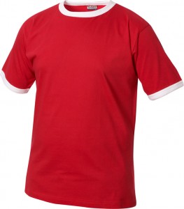 Nome T-shirts 160 g/m² rood/wit 110/120