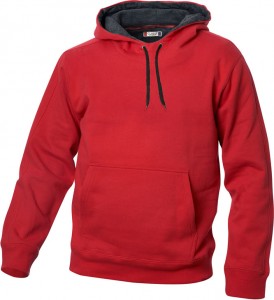 Carmel hooded sweat 280 g/m2 rood xs