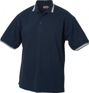 Amarillo polo pique tipping navy/wit xs
