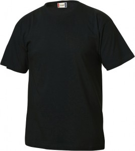 Basic-T bodyfit T-shirt 145 gr/m2 zwart xs