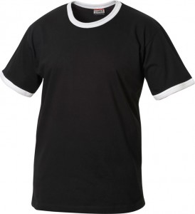 Nome T-shirts 160 g/m² zwart/wit 110-120