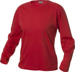 Fashion-T T-shirt L/S ladies 160 g/m² rood s